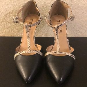 Moda Spana t-strap black high heel